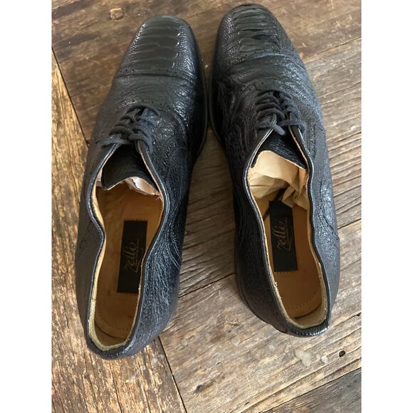 Zelli Made in Italy Leather Oxford Casual Dress Shoes Size 9 M JP - Picture 4 of 9